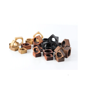 Rond de serviette en bois de manguier avec écorce d'arbre pour hôtel Rond de serviette en bois de qualité supérieure pour la maison et le restaurant et les ustensiles de cuisine - Product Image 4