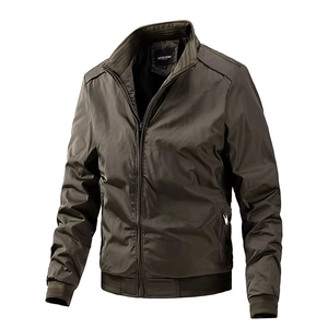 Vente en gros Vestes coupe-vent à glissière en polyester pour homme Blouson bombardier zippé en coton élasthanne de haute qualité pour homme - Product Image 2