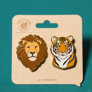 Pins de Solapa Planos Personalizados con Baño de Oro Magnético y Acabado de Esmalte Duro, Impresión de Logotipo Personalizado en Tipografía - Product Image 4