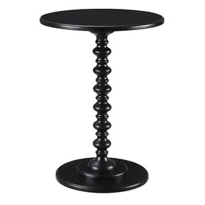 Mesa de centro de diseñador superventas en mesa de Metal de pie de piso negro Color personalizado Mesa auxiliar de lujo decorativa hecha a mano