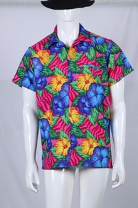 Camisa de hombre diseño impreso divertido 100% poliéster hombres ropa de playa camisa de playa hawaiana manga corta precio al por mayor - Product Image 4