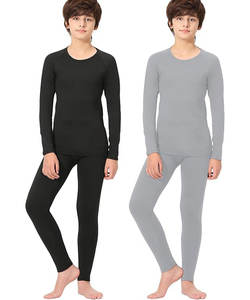 2 jeux de chemises de compression thermique pour garçons, leggings doublés de polaire, couche de base pour le basket-ball, respirant et chaud pour les adolescents. - Product Image 1