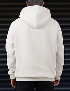 Sudaderas Casuales de Invierno para Hombre, Color Sólido, 100% Algodón, Felpa, Corte Regular, Secado Rápido y Transpirable, Ecológicas, con Bolsillo, Alta Calidad - Product Image 6