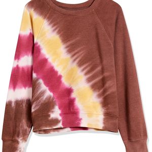 Sweat-shirt tie dye à col rond oversize pour femmes pull-over tie dye de sport personnalisé pour femmes vêtements personnalisés - Product Image 2