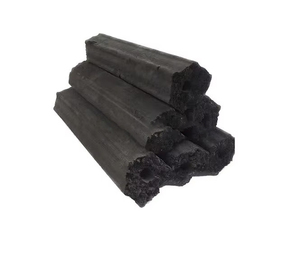 Briquettes de charbon de bois fabriquées à la machine Charbon noir à motif hexagonal en bois dur et bambou à faible teneur en frêne - Product Image 1