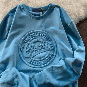 Sudadera térmica personalizada de 100% algodón para hombre, sudadera térmica con estampado en relieve 3D teñido liso, talla estadounidense, sudaderas en relieve para invierno - Product Image 4