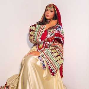 Nuevo bohemio Banjara Tribal étnico Vintage afgano Kuchi mujeres largo Maxi vestido mangas elásticas modestos vestidos de noche para damas - Product Image 2