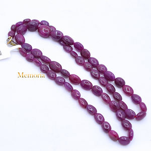 Cuentas de piedras preciosas de rubí Natural hechas a mano de alta calidad, collar de piedras preciosas de cabujón en 1 capa, mayorista de joyería única de moda - Product Image 3