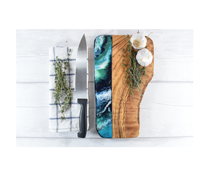 Planche à découper et blocs de conception de rivière en bois et résine classique pour la fabrication de restaurants en gros de bonne qualité - Product Image 6