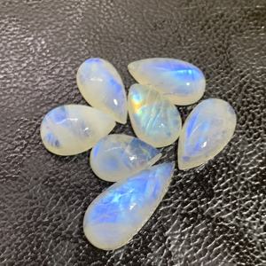 AAA Grade 100% Natural Loose Blue Rainbow Moonstone Cabochon Beads IGI Certified Multi-Power Jewelry Making 4mm 6mm 8mm <b>Stone</b> - Product Image 1