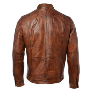 Chaquetas de Cuero para Hombre, Estilo Casual, Ajustadas, Chaquetas de Motociclista, Oferta, Chaqueta de Cuero para Hombre - Product Image 5