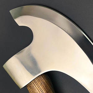 Vente en gros personnalisé de haute qualité OEM ODM service conçu Viking forgé à la main multi-outils hache à pizza avec gaine en cuir hache à pizza - Product Image 5