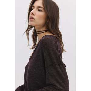 Blusa de Manga Larga con Cuello en V, Estilo Vintage, con Volantes, Informal, de Poliéster, Tejido de Punto, Chifón, Tallas XS-XL, Primavera, Verano, Otoño - Product Image 2