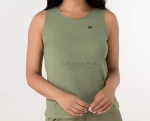 Camiseta sin mangas de gran tamaño para mujer hecha a medida de alta calidad estilo libre barato hecha a mano en Pakistán - Product Image 5