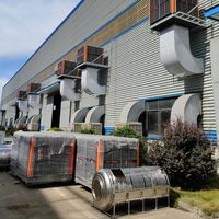 Enfriador de Aire Evaporativo de Pared RTFANS con Instalación en Techo, Sistema de Refrigeración Comercial e Industrial de Bajo Consumo