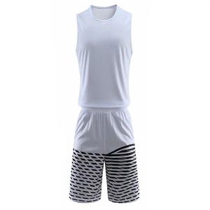 Nouvel ensemble d'uniformes de basketball pour hommes, design ODM, respirant, séchage rapide, sublimé, personnalisable, 100 % sans manches, toutes tailles - Product Image 6