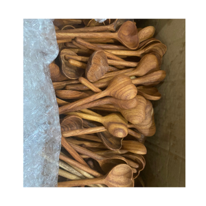 Natural Acacia <b>Wood</b> <b>Utensils</b> Kitchenware <b>Cooking</b> Set Handmade Spoons and Spatulas for Parties - Product Image 6