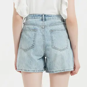 Fashion Short Women <b>Jeans</b> Mid <b>Waist</b> High Stretch <b>Ladies</b> <b>Jeans</b> Denim Shorts for Women - Product Image 2