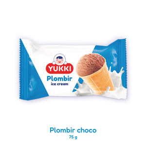 YUKKI Plombir chocolat vanille dans un gobelet gaufre 75g, Vente en gros auprès du fabricant - Product Image 1
