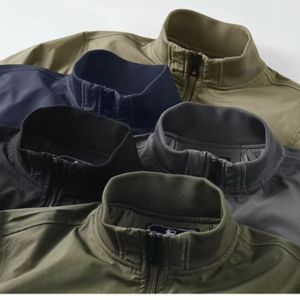 2024 nouveau Design hommes haute qualité Bomber veste marque privée vêtements d'hiver avec fermeture à glissière toile tissu haut vol Nylon - Product Image 6