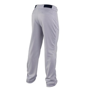 Pantalon de baseball gris uni pour homme, coupe classique, évacuation de l'humidité, respirant, protection UV, polyester, fermeture à ceinture, poches, toutes saisons - Product Image 3