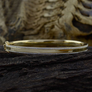 New Collection 14k <b>Solid</b> <b>Gold</b> Bracelet Handmade Bracelets Jewelry From India - Product Image 6