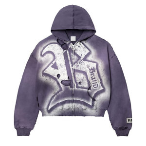 Factory-<b>Designed</b> Men's Hoodie High Quality 100% Cotton Fleece Mid-Weight 350 GSM Digital Printed Streetwear for Winter Trends - Product Image 4