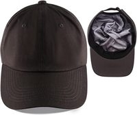 Chapeau unisexe personnalisé, Polyester/coton Chapeaux de baseball doublés de satin Combat les cheveux crépus Chapeaux de papa réglables à vendre