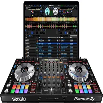 Pioneer DJ XDJ-RX3 système de contrôleur tout-en-un Rekordbox Serato DJ plus boîtier noir et haut-parleurs
