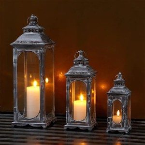 <b>Vintage</b> Candle <b>Lanterns</b> Decorative Hanging <b>Lanterns</b> for Indoor Outdoor Use Rustic Metal Candle Holders for Home Decor Wedding - Product Image 2