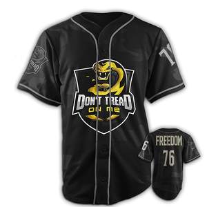 Camiseta de béisbol personalizable OEM para hombre, transpirable, sublimación, diseño a la moda, ropa de béisbol personalizable para jóvenes, venta al por mayor en blanco - Product Image 1