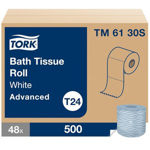 Papel Higiénico Tork Advanced Standard en Rollo, Blanco, 2 Capas, 500 Hojas/Rollo, 48 Rollos/Caja (TM6130S) - Product Image 5