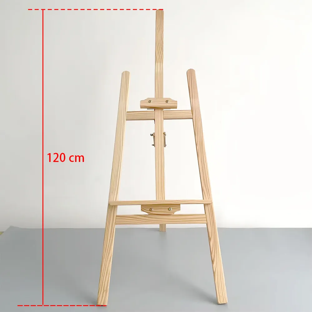 Art Easel Stand 120CM Adjustable Pine Wooden Easel for Children's Painting Standing Easel