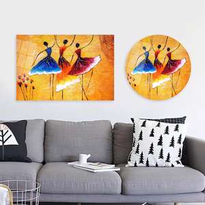 Elegante Arte de Pared de Vidrio Templado con Bailarinas: Impresión en Lienzo de Bailarinas Modernas, ARTE EN VIDRIO TEMPERADO - Product Image 1