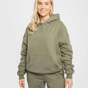 Sudadera con capucha de gran tamaño para mujer de alta calidad, Jersey holgado, acogedor, cálido, de algodón, Polar, manga larga, hombro caído, elegante, cómodo - Product Image 1