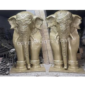 Elefantes tradicionales de tamaño real para decoración de entrada de boda, estatua de elefante FRP para decoración de entrada, estatuas de elefante grande para Decoración - Product Image 1