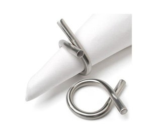 แหวนเงินสำหรับผ้าเช็ดปากสำหรับตกแต่งโต๊ะของคุณในงานปาร์ตี้งานอีเวนต์ผ้าเช็ดปากส่งออกอินเดีย - Product Image 5