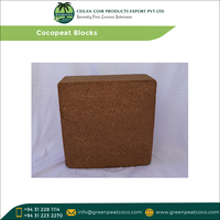 Exportateur de blocs de cocopeat d'horticulture hydroponique de serre naturelle de haute qualité 100% pour les acheteurs en vrac