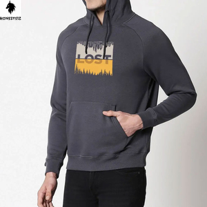 เสื้อฮู้ดสำหรับผู้ชายประดับพลอยเทียมมีซิปมีฮู้ดผ้าฝ้ายพิมพ์ลายสกรีนออกแบบได้ตามต้องการ - Product Image 2