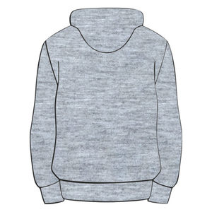 Sudadera con Capucha Gris KAP, Mezcla de Algodón, Ropa de Fraternidad Griega, Personalizada con el Divino Nueve HBCU, Ropa Casual de Vida Griega, Año de Fundación - Product Image 3