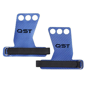 Poignées de main sans doigts en cuir pour l'entraînement à la musculation, trous pour les doigts, protection de la paume, poignées antidérapantes pour la salle de sport, le sport et la remise en forme - Product Image 6