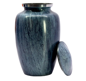 Urna Funeraria de Metal de Latón/Aluminio de Color Gris Antiguo para Cenizas Humanas de Adultos - Product Image 3