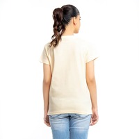 Camisetas de Mujer para Toda la Temporada 2025, Manga Corta, Cuello Redondo, Color Sólido, Estampado Informal, Suaves, 100% Algodón, Ecológicas, Transpirables