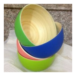 Bol en bambou polyvalent, surface lisse, idéal pour servir les repas, exposer les fruits ou les utilisations décoratives, option écologique - Product Image 3