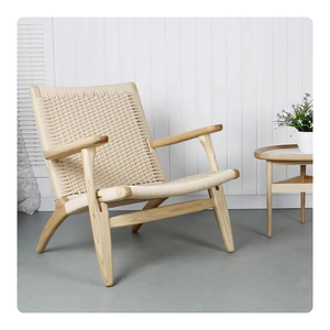 Silla bohemia de ratán que ofrece comodidad y atractivo estético, ideal para la decoración moderna del hogar, silla elegante de ratán para comer o descansar - Product Image 2