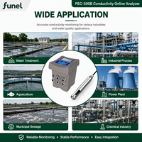 Contrôleur de conductivité pour tour de refroidissement PEC-500B, RS485 Modbus, IP68, numérique, quatre électrodes, capteur en acier inoxydable 316L, relais 4-20mA