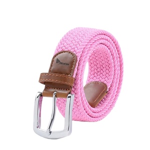 Men's Plain Elastic Casual Belt Stretch <b>Adjustable</b> 105-120cm Elastic Belt With Pin Alloy Buckle Eco-Friendly For Wholesale - Product Image 5