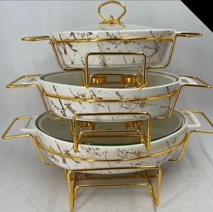 2025 pleine grandeur 6L en acier inoxydable Buffet chauffe-plats rond Design hôtel et Restaurant fournitures pour le réchauffement des aliments chauds - Product Image 5