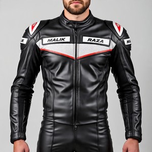 Traje de moto de proveedor superior de Alibaba, precio directo de fábrica, logotipo personalizado, piel de vaca/Búfalo, equipo de carreras, armadura CE, exportación global - Product Image 2