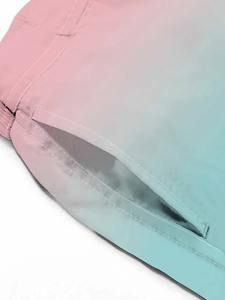 Short de bain à motif solide 100% coton pour hommes Pantalon de vêtements de plage d'été-Sexy Surf Board Trunks & Swim Suit - Product Image 4